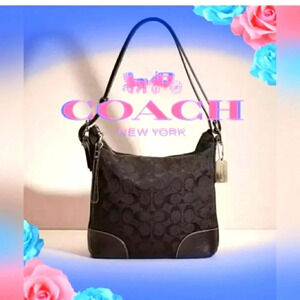 Coach Signature C Jacquard Shoulder Bag Retails $298 Pristine